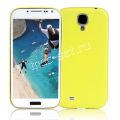 Чехол-накладка пластиковый для Samsung Galaxy S4 I9500 ультратонкий (желтый)