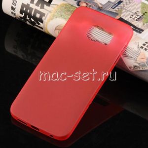 Чехол-накладка пластиковый для Samsung Galaxy S6 G920F ультратонкий (красный)