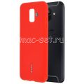 Чехол-накладка силиконовый для Samsung Galaxy A6 (2018) A600 (красный) Cherry