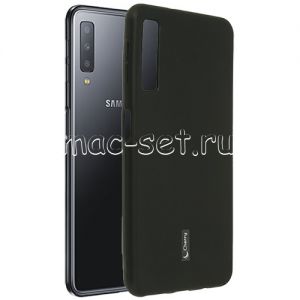 Чехол-накладка силиконовый для Samsung Galaxy A7 (2018) A750 (черный) Cherry