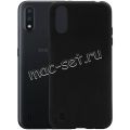 Чехол-накладка силиконовый для Samsung Galaxy A01 A015 (черный 1.0мм) матовый
