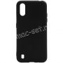 Чехол-накладка силиконовый для Samsung Galaxy A01 A015 (черный 1.0мм) матовый