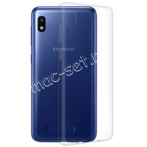 Чехол-накладка силиконовый для Samsung Galaxy A10 A105 (прозрачный 1.0мм)