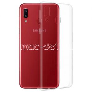 Чехол-накладка силиконовый для Samsung Galaxy A20 A205 (прозрачный 0.5мм)