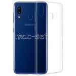 Чехол-накладка силиконовый для Samsung Galaxy A20 A205 (прозрачный 1.0мм)