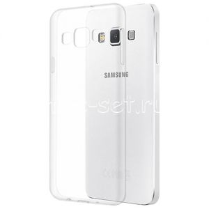 Чехол-накладка силиконовый для Samsung Galaxy A3 A300 (прозрачный 0.5мм)