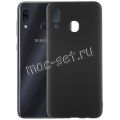 Чехол-накладка силиконовый для Samsung Galaxy A30 A305 (черный 1.0мм) матовый