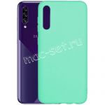 Чехол-накладка силиконовый для Samsung Galaxy A30s A307 (бирюзовый 1.0мм) матовый