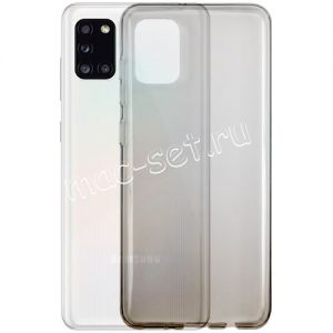 Чехол-накладка силиконовый для Samsung Galaxy A31 A315 градиент (черный) iBox Crystal