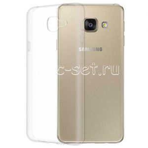 Чехол-накладка силиконовый для Samsung Galaxy A5 (2016) A510 (прозрачный 1.0мм)