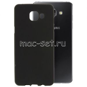 Чехол-накладка силиконовый для Samsung Galaxy A5 (2016) A510 (черный 1.2мм)