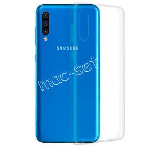 Чехол-накладка силиконовый для Samsung Galaxy A50 A505 (прозрачный 1.0мм)