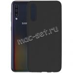 Чехол-накладка силиконовый для Samsung Galaxy A50 A505 (черный 1.0мм) матовый
