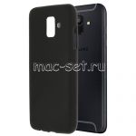 Чехол-накладка силиконовый для Samsung Galaxy A6 (2018) A600 (черный 1.2мм)