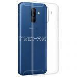 Чехол-накладка силиконовый для Samsung Galaxy A6+ (2018) A605 (прозрачный 1.0мм)