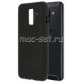 Чехол-накладка силиконовый для Samsung Galaxy A6+ (2018) A605 (черный 1.2мм)