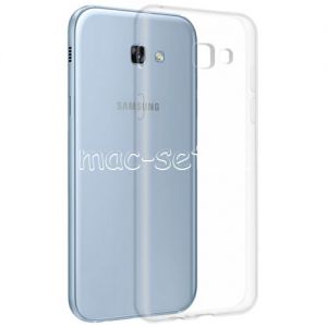 Чехол-накладка силиконовый для Samsung Galaxy A7 (2017) A720 (прозрачный 1.0мм)