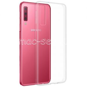Чехол-накладка силиконовый для Samsung Galaxy A7 (2018) A750 (прозрачный 1.0мм)