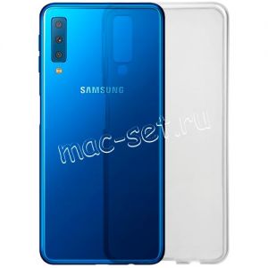 Чехол-накладка силиконовый для Samsung Galaxy A7 (2018) A750 (прозрачный) iBox Crystal