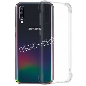 Чехол-накладка силиконовый для Samsung Galaxy A70 A705 (прозрачный 1.0мм) противоударный