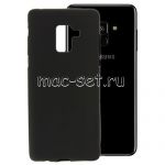 Чехол-накладка силиконовый для Samsung Galaxy A8 (2018) A530 (черный 1.2мм)