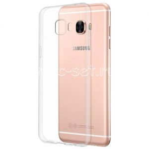 Чехол-накладка силиконовый для Samsung Galaxy C5 C5000 (прозрачный 0.5мм)