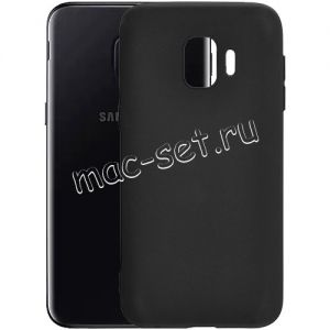 Чехол-накладка силиконовый для Samsung Galaxy J2 core J260 (черный 1.0мм) матовый