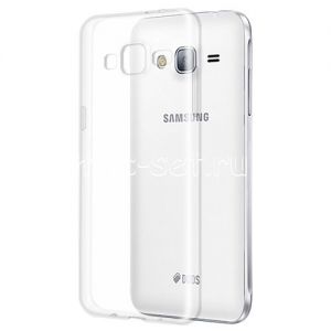 Чехол-накладка силиконовый для Samsung Galaxy J3 (2016) J320 (прозрачный 1.0мм)