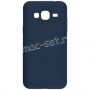 Синий силиконовый чехол-накладка на Samsung Galaxy J3 2016 SM-J320F