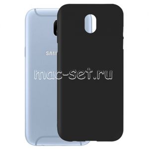 Чехол-накладка силиконовый для Samsung Galaxy J5 (2017) J530 (черный 1.2мм)