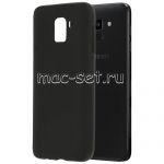 Чехол-накладка силиконовый для Samsung Galaxy J6 (2018) J600 (черный 1.2мм)