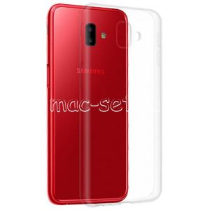 Чехол-накладка силиконовый для Samsung Galaxy J6+ J610 (прозрачный 1.0мм)