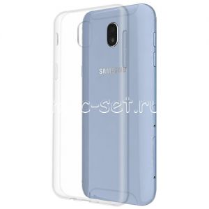 Чехол-накладка силиконовый для Samsung Galaxy J7 (2017) J730 (прозрачный 1.0мм)