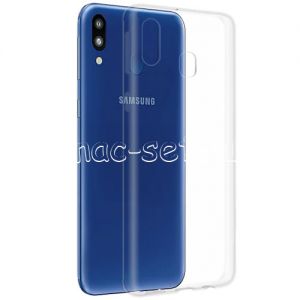 Чехол-накладка силиконовый для Samsung Galaxy M20 M205 (прозрачный 1.0мм)