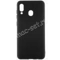 Чехол-накладка силиконовый для Samsung Galaxy M20 M205 (черный 1.0мм) матовый