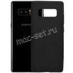 Чехол-накладка силиконовый для Samsung Galaxy Note 8 N950 (черный 1.0мм) матовый
