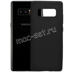 Чехол-накладка силиконовый для Samsung Galaxy Note 8 N950 (черный 1.0мм) матовый