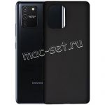Чехол-накладка силиконовый для Samsung Galaxy S10 Lite G770 (черный 1.0мм) матовый