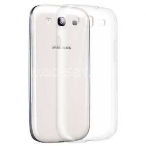 Чехол-накладка силиконовый для Samsung Galaxy S3 I9300 (прозрачный 1.0мм)