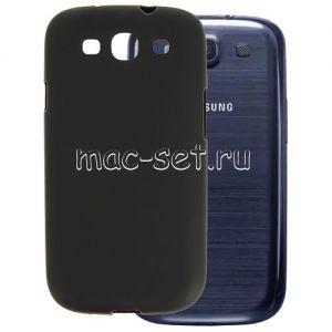 Чехол-накладка силиконовый для Samsung Galaxy S3 I9300 (черный 1.2мм)