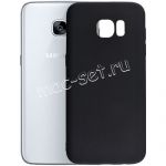 Чехол-накладка силиконовый для Samsung Galaxy S7 edge G935 (черный 1.0мм) матовый