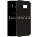 Чехол-накладка силиконовый для Samsung Galaxy S8 G950 (черный 1.2мм)