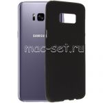 Чехол-накладка силиконовый для Samsung Galaxy S8+ G955 (черный 1.2мм)