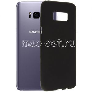 Чехол-накладка силиконовый для Samsung Galaxy S8+ G955 (черный 1.2мм)