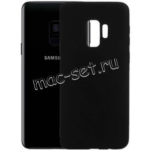 Чехол-накладка силиконовый для Samsung Galaxy S9 G960 (черный 1.0мм) матовый