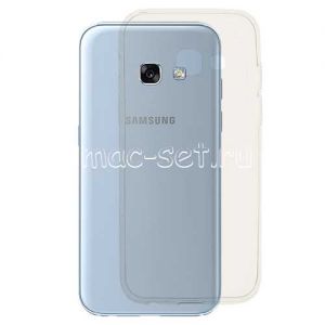 Чехол-накладка силиконовый для Samsung Galaxy A3 (2017) A320 (прозрачный 0.3мм)