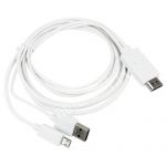 Кабель MHL HDMI для Samsung Galaxy S3 / S4 / Note 2 microUSB 11 pin (белый)