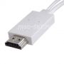 Кабель MHL HDMI для Samsung Galaxy S3 / S4 / Note 2 microUSB 11 pin (белый)