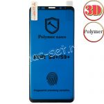 Защитная пленка 3D для Samsung Galaxy S8+ G955 [клеится на весь экран] Polymer Nano (прозрачная с черной рамкой)