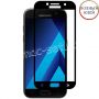 Защитное стекло для Samsung Galaxy A3 (2017) A320 [клеится на весь экран] 21D (черное)
